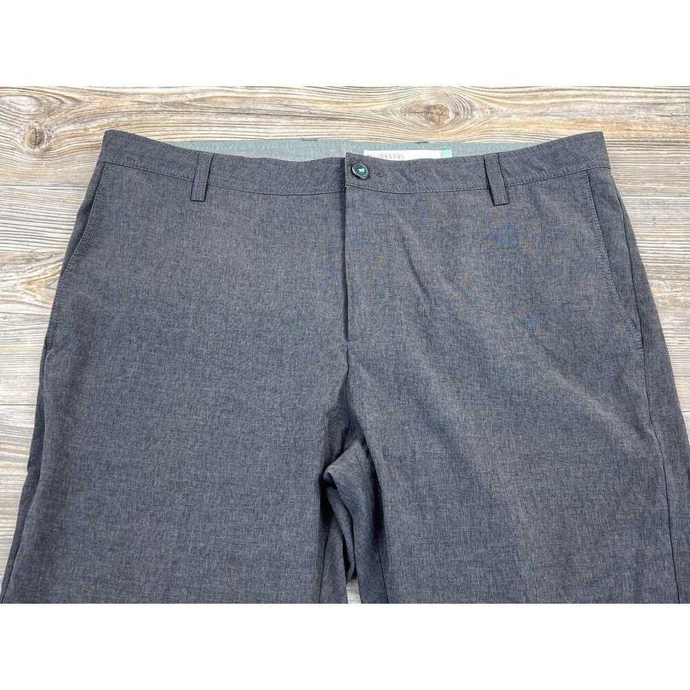 Linksoul Golf Pants Mens 40/29 Gray Lightweight Stretch Flat Front Casual - Picture 2 of 13